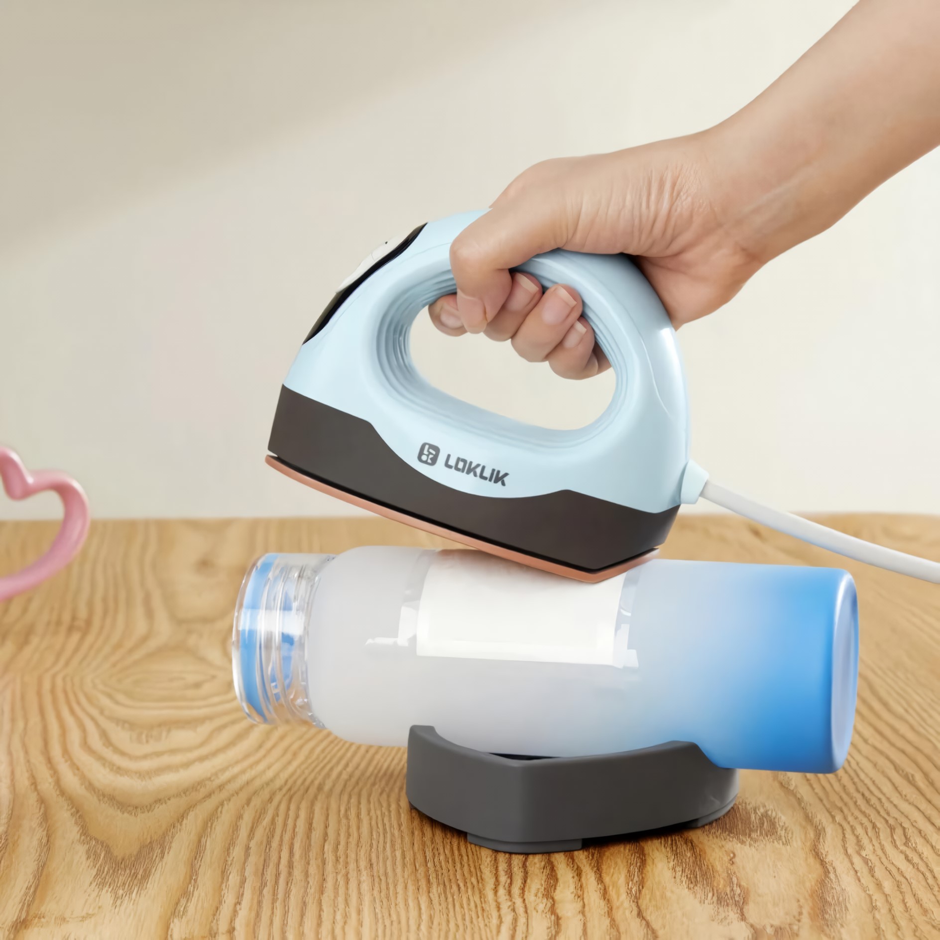 2-in-1 Mini Heat Press 3 for Flat and Rounded Surfaces [9,3 x 8 cm]